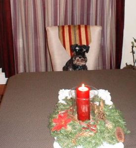 This is me waiting for Christmas dinner in 2007.