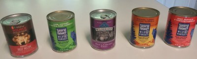 dog food cans