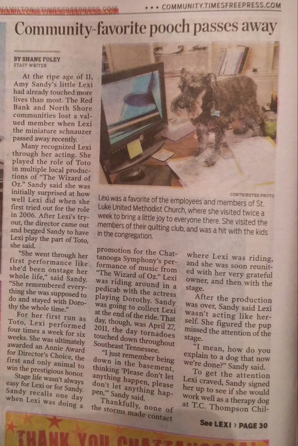 Newspaper Article page 1
